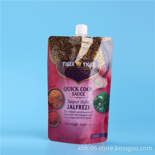 2016 new products fruit juice stand up packaging spout pouch